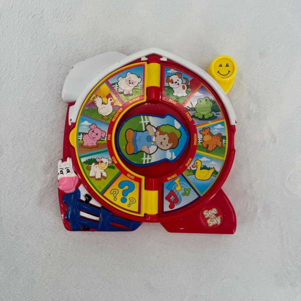 Vtg 2003 Fisher-Price Little People The Farmer Says See n Say Animal Sound Toy